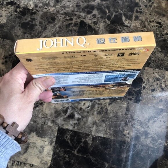 John Q (DVD, 2002) With Denzel Washington Cardboard & Plastic Case Holder - Picture 6 of 10